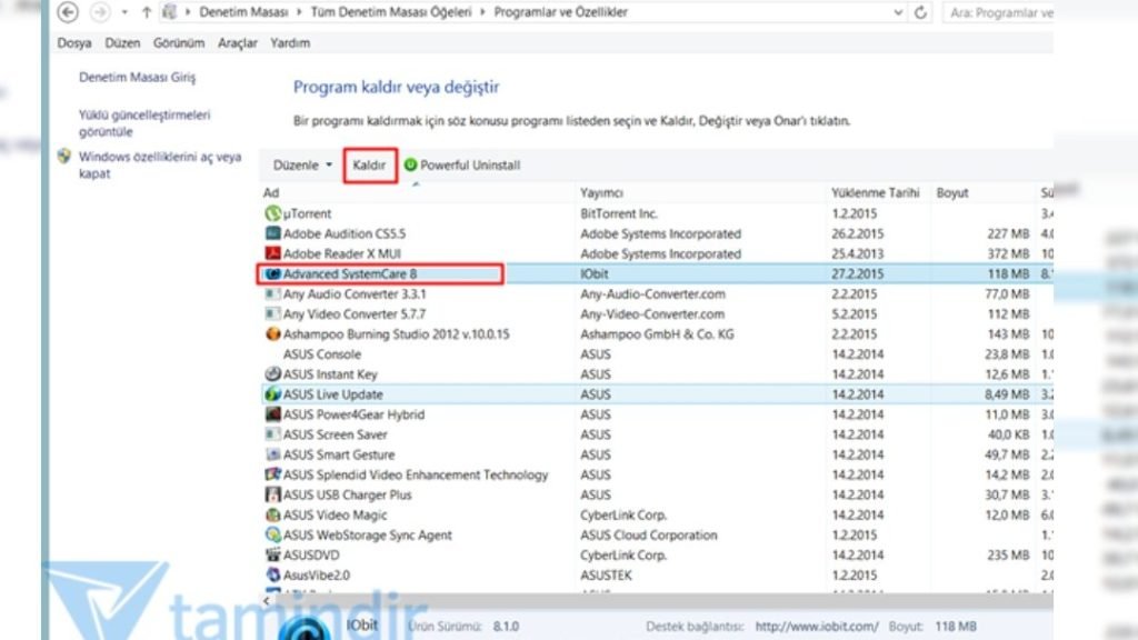 Advanced SystemCare Nasıl Silinir ve Kaldırılır? 1 advanced systemcare nasil silinir ve kaldirilir