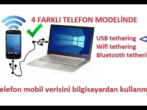 akilli telefonu modem olarak kullanma internetinizi paylasin 2