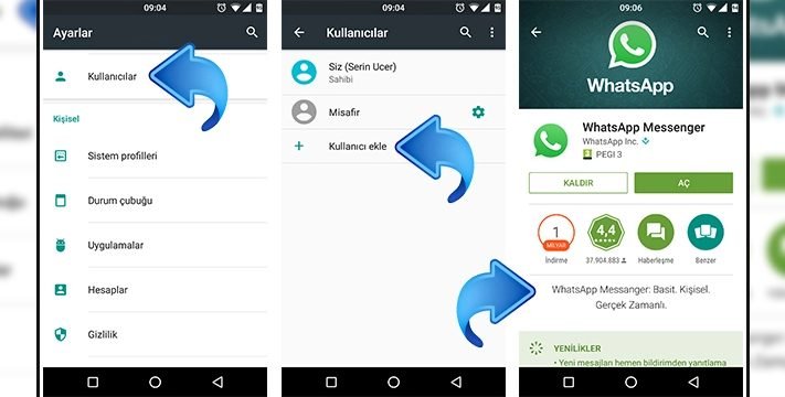 bir telefonda 2 whatsapp hesabi kullanma hem is hem ozel hesabinizi yonetin