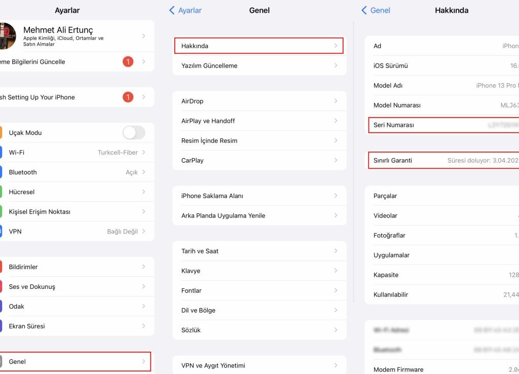 iPhone Garanti Sorgulama: Cihazınız Garanti Kapsamında mı? 3 iphone garanti sorgulama cihaziniz garanti kapsaminda mi