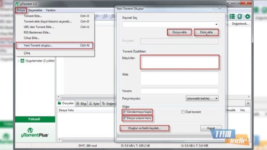 torrent olusturma rehberi dosyalarinizi paylasin
